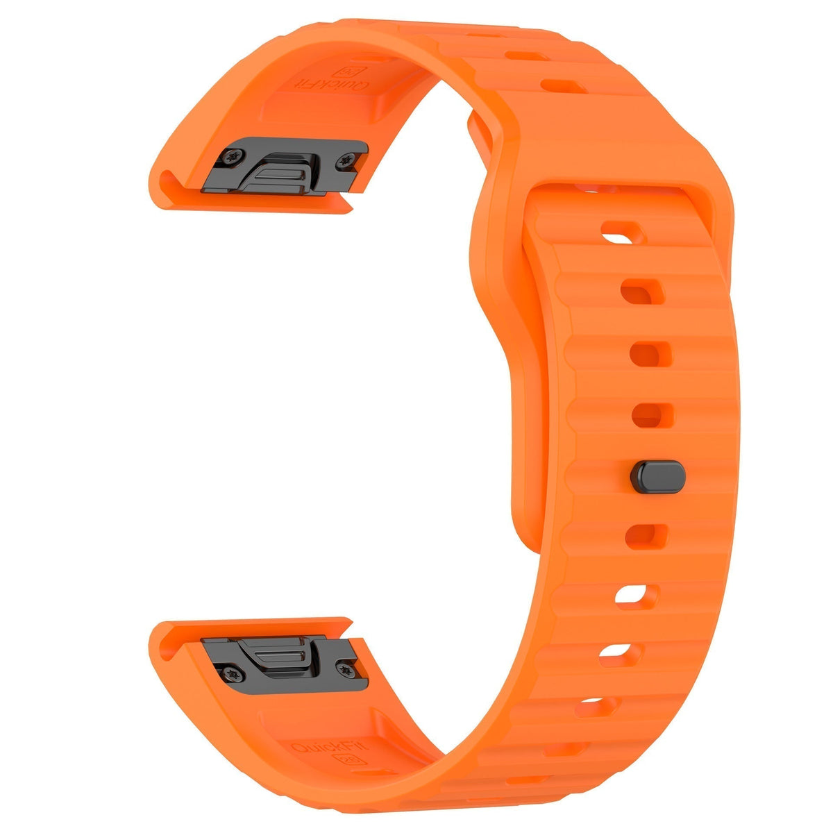 Bracelete de silicone Ventro para Garmin Fenix 8/7X/6X — Fivela invertida, ventilação - Desfino