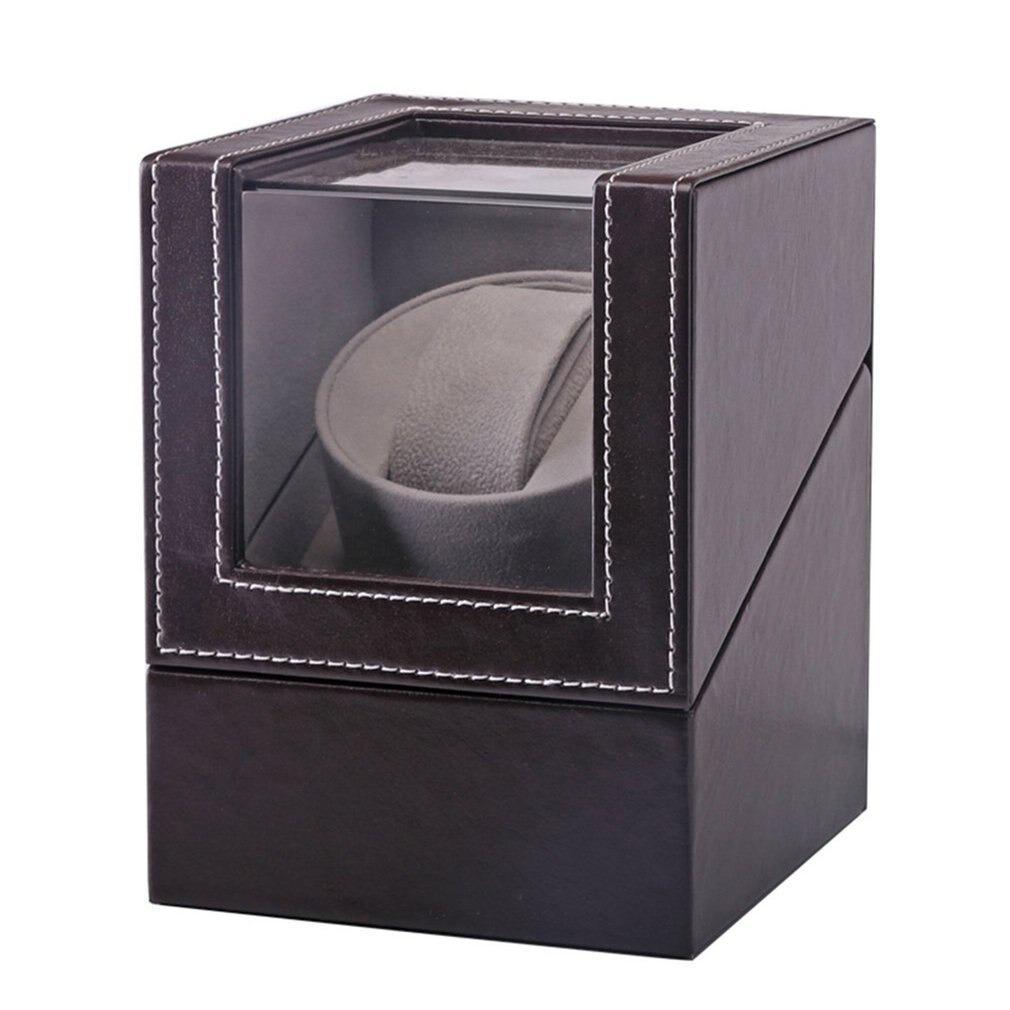 Caja individual para dar cuerda a relojes automáticos Averon - Estuche compacto de PU - Desfino