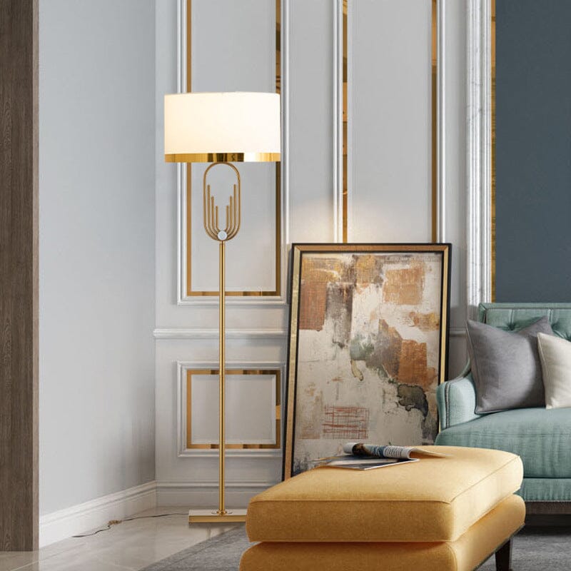 Aurelia Art Deco Floor Lamp — Gold Finish, 165 cm - Desfino