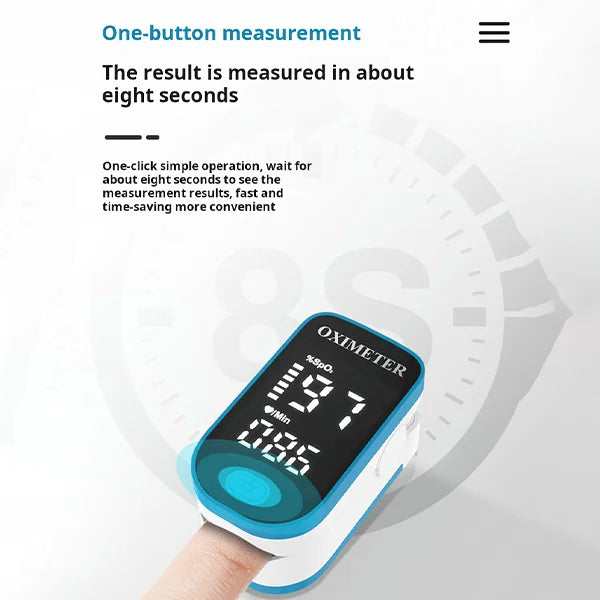 Oxímetro de dedo PulseSure — lectura digital no invasiva | Desfino