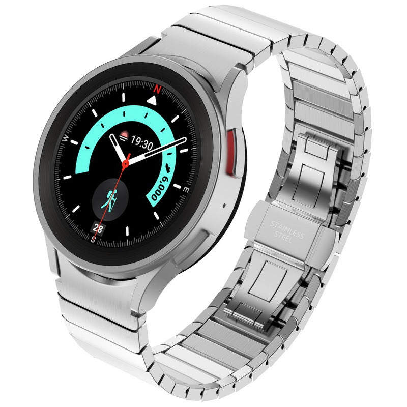 Stalowy pasek do Samsung Galaxy Watch 4/5/6/7 Pro: zapięcie motylkowe - Desfino