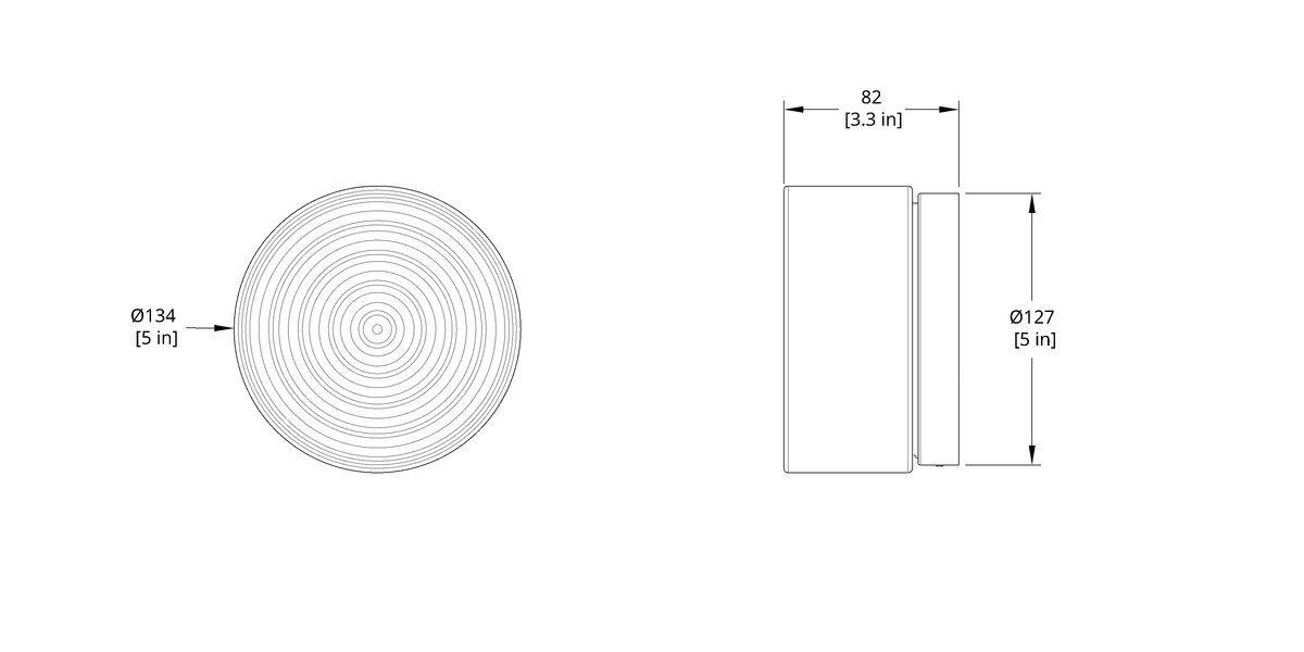 Applique da parete per esterni IP65 in vetro temperato Liora Ripple - Desfino