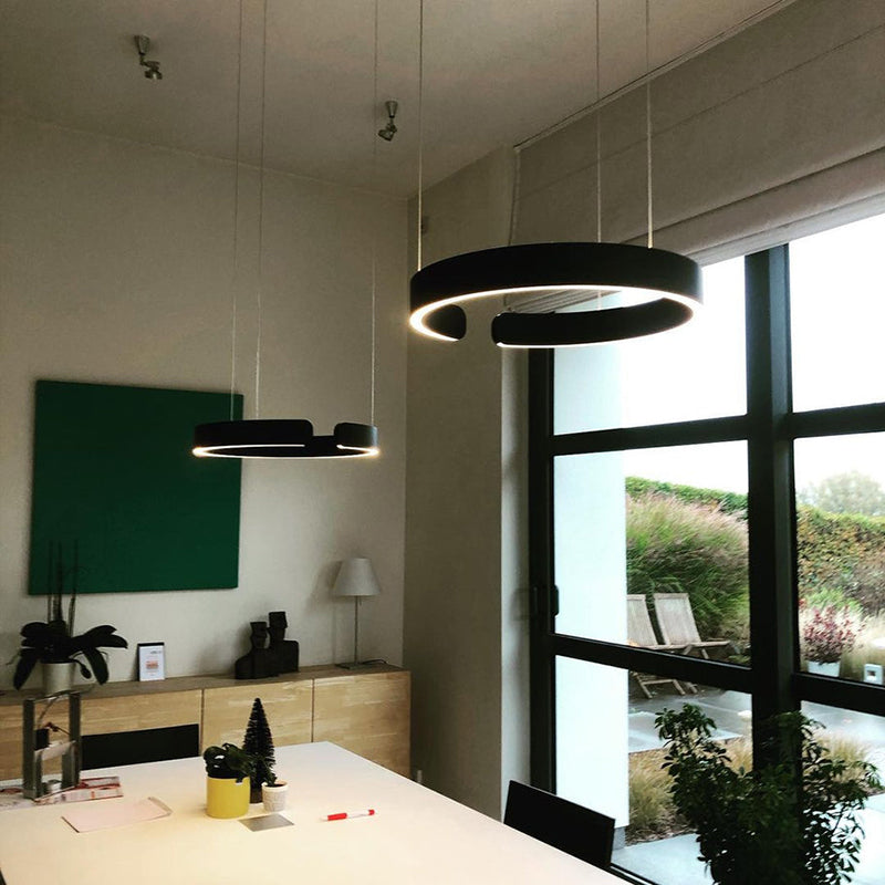 Lámpara colgante LED circular AstraNova — Iluminación ajustable - Desfino
