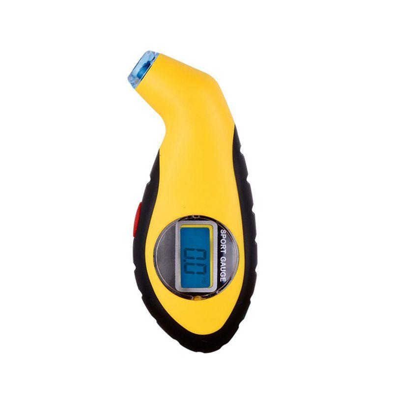 VeloGuard tragbare elektrische Reifenpumpe — beleuchtetes LCD-Manometer - Desfino