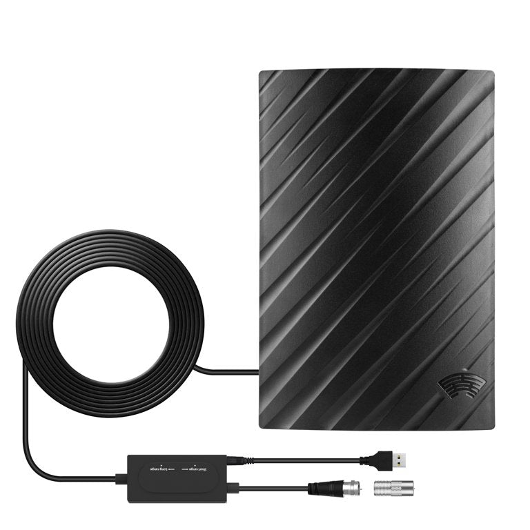 NovaView Pro -tehokas 4K HDTV -antenni — 600 mailin kantama - Desfino