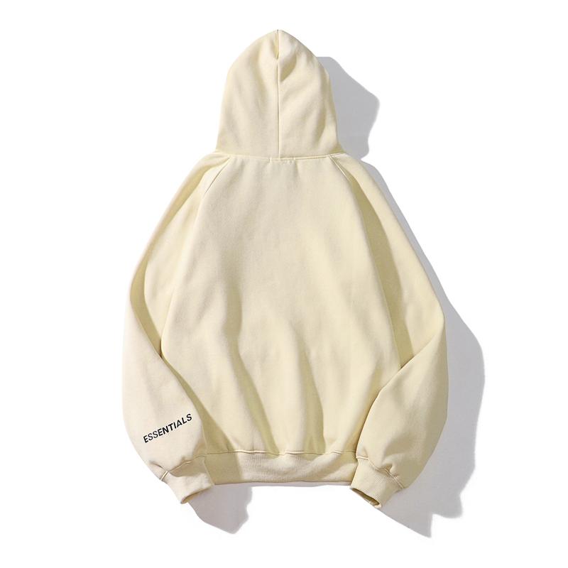 Fear of God Essentials Hoodie — 100 % Baumwolle, lockere Passform, Kängurutasche - Desfino