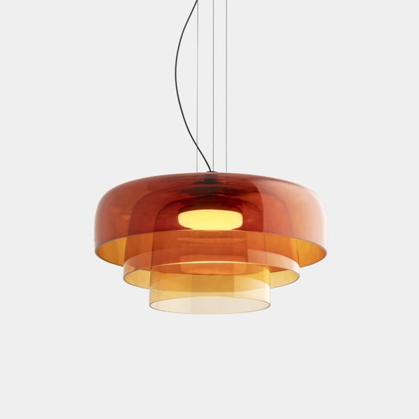FjordLumen pendellampe i glas — varmt LED-lys, norsk håndværksdesign - Desfino