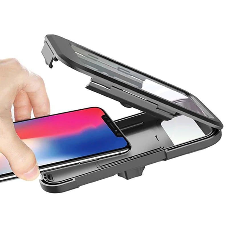 Uchwyt na telefon na kierownicę AquaRide — wodoodporny, powerbank 5000 mAh - Desfino