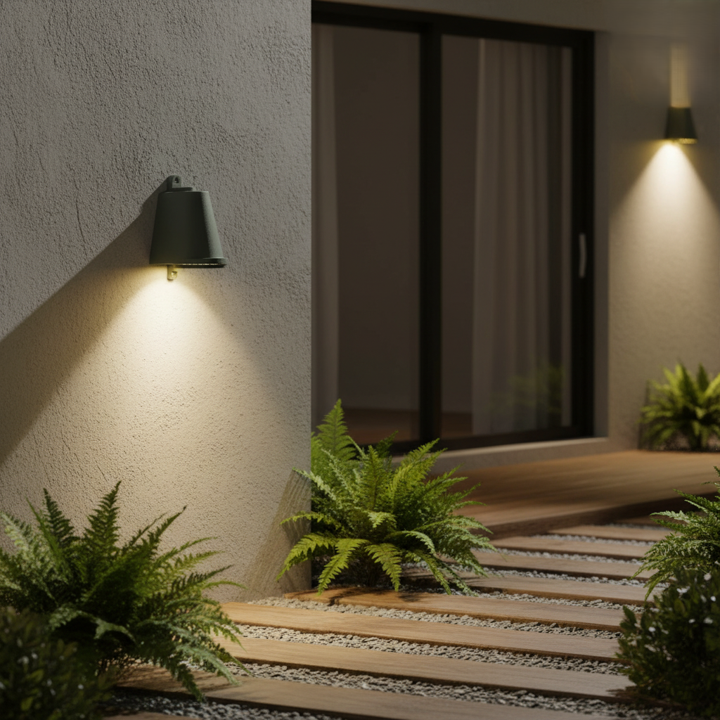 Industrial Metal Bell Wall Light – IP65 Waterproof, 3W Integrated LED, Black, 8.5x7.5x13 cm
