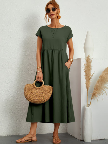 Robe Longue Fluide avec Poches