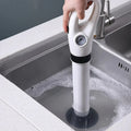 Interchangeable Head Toilet Plunger — Commercial Drain Clearing Tool