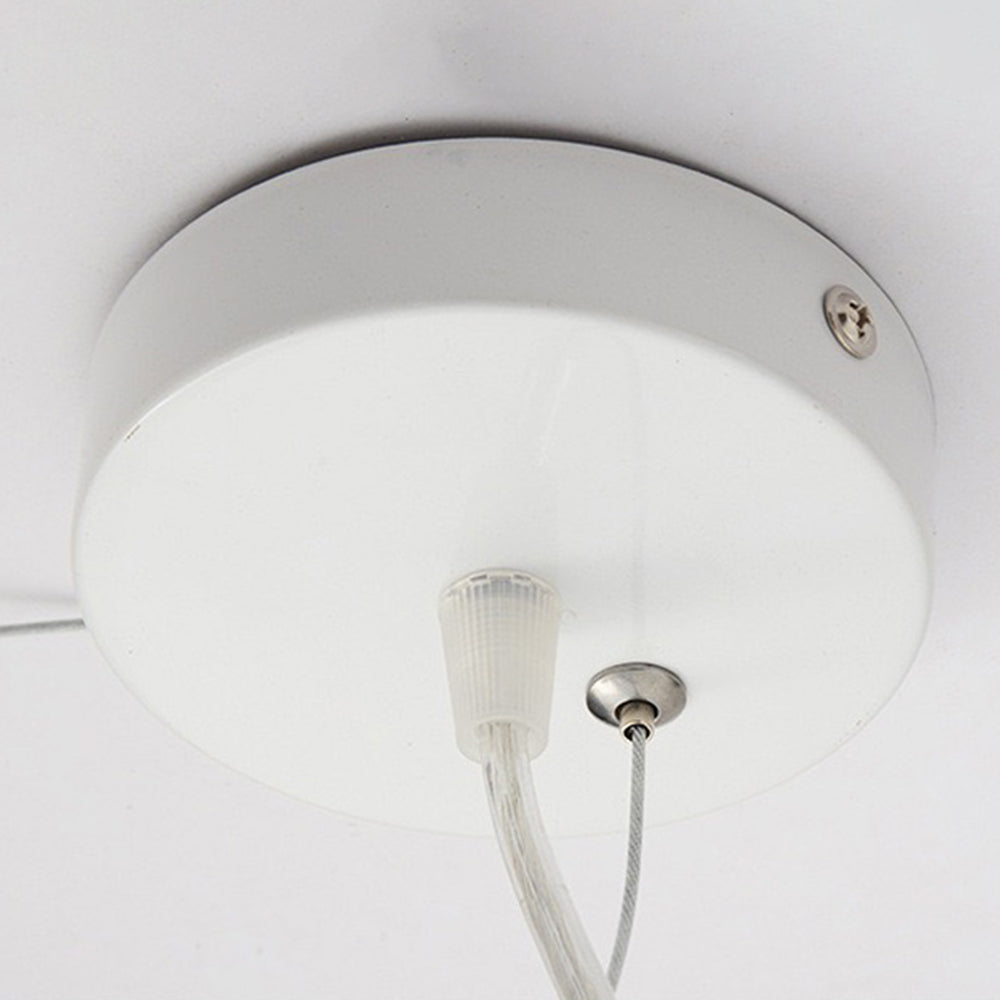 AstraLumen White PVC Cotton Cloud-Shaped LED Pendant Light - Desfino