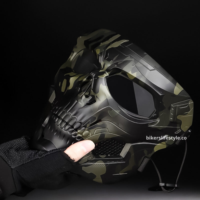 Ghost Skull Heavy-Duty Protective Mask — Impact-Resistant Design