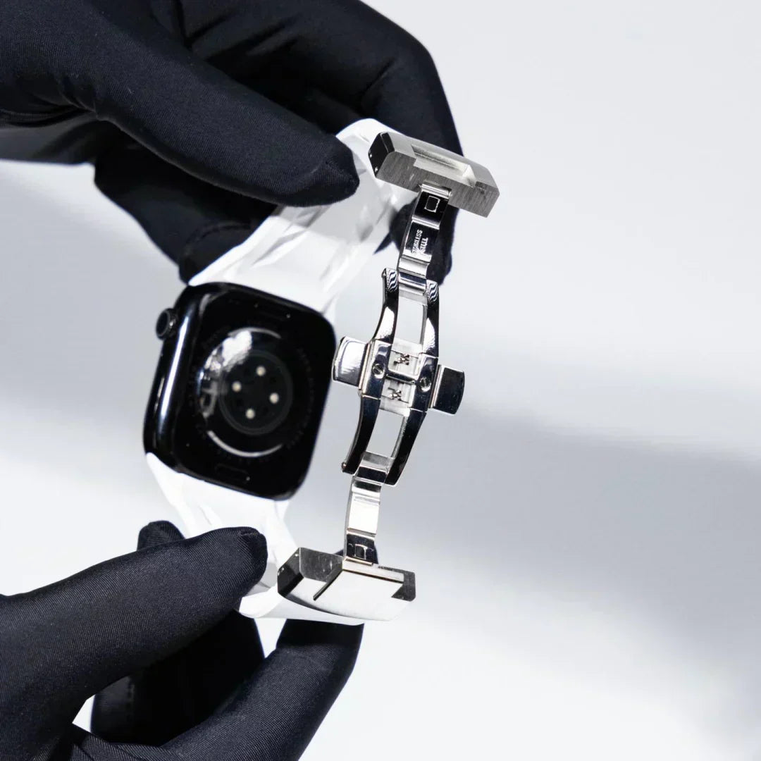 Αθλητικό λουράκι Apple Watch από καουτσούκ FKM Liora — Διαπνέον, πεταλούδα-κούμπωμα - Desfino