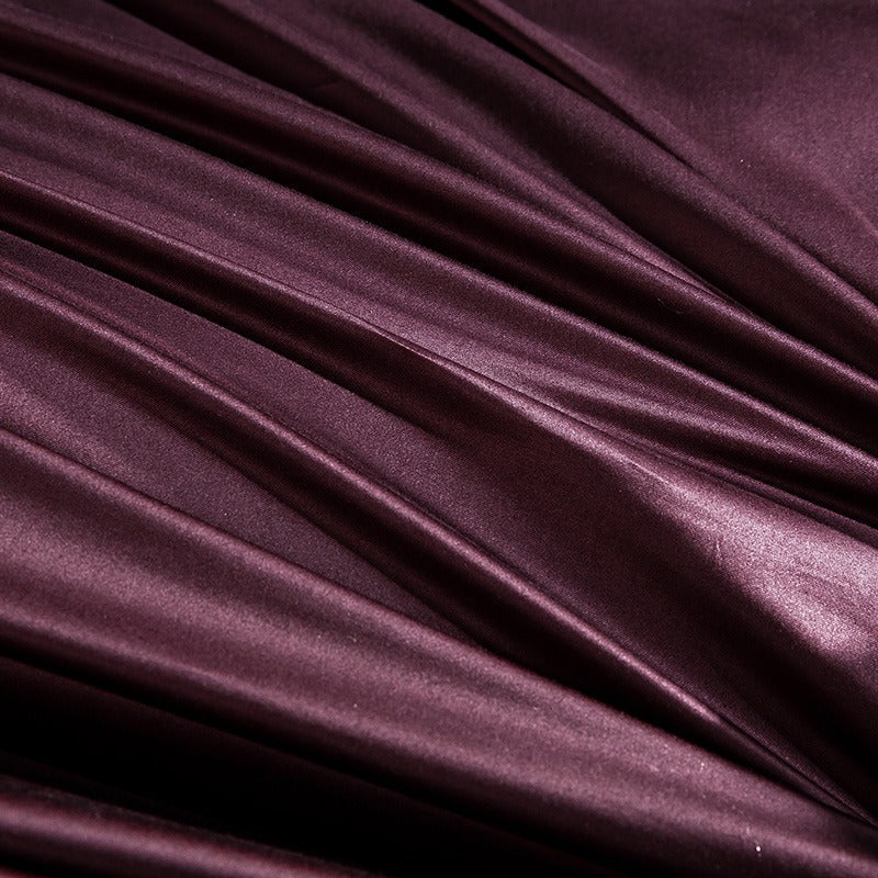 Aurelion Luxuriöse ägyptische Baumwollbettwäsche im Sangria-Ton - Desfino