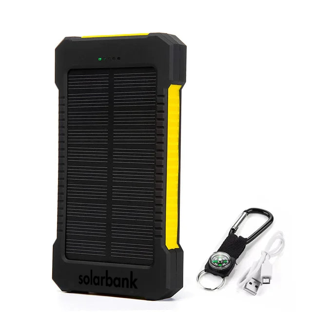 SolarPulse بنك طاقة شمسي بسعة 20000mAh — ألواح شمسية مدمجة - Desfino
