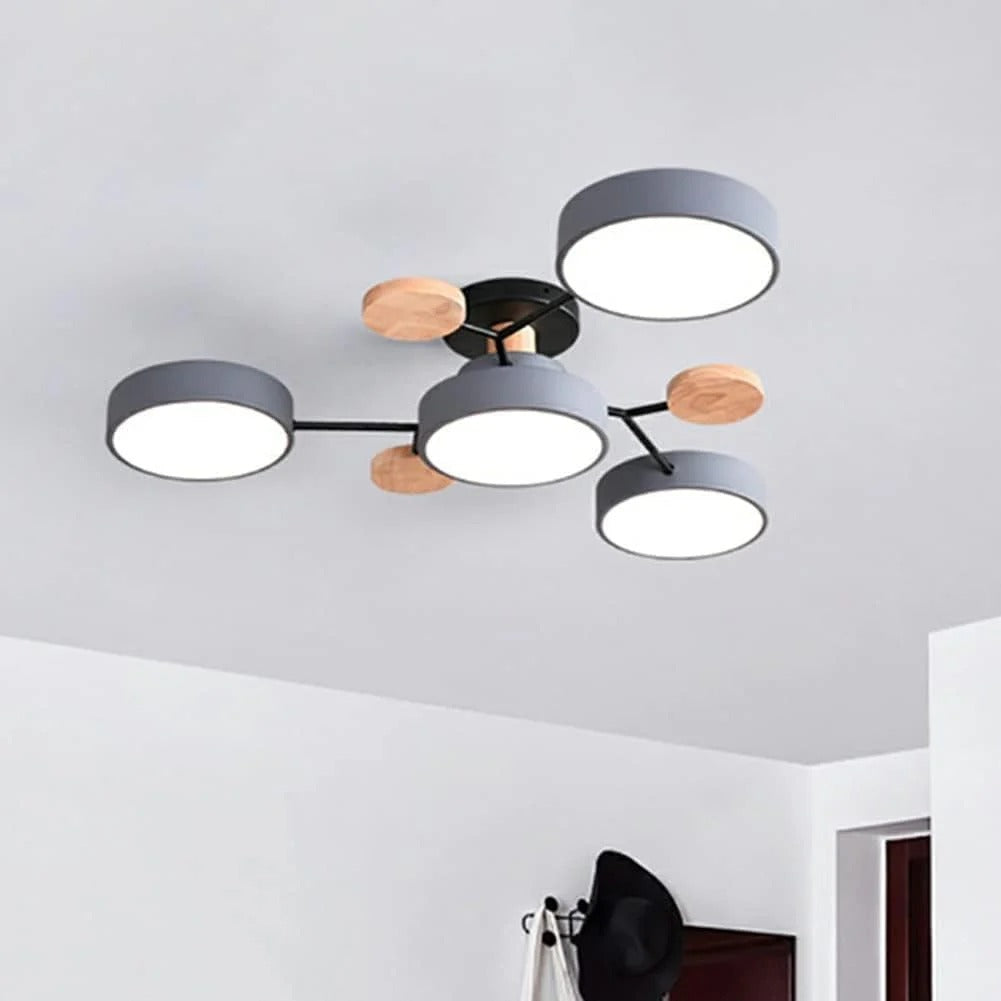 Marenco runder LED-Kronleuchter aus Eisen — zeitgemäßer Stil - Desfino