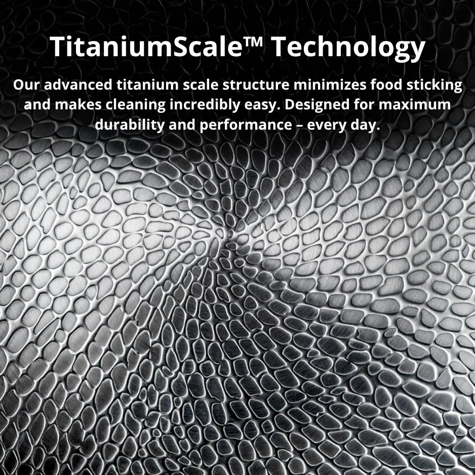 Pure Titanium Frying Pan — Deep, Scratch-Resistant, Multiple Sizes - Desfino