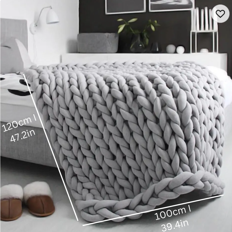 Coperta ponderata in cotone biologico Nora — Traspirante, lavabile - Desfino