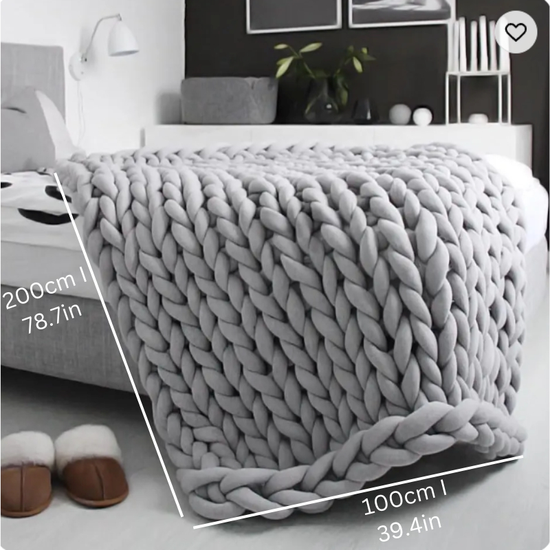 Coperta ponderata in cotone biologico Nora — Traspirante, lavabile - Desfino