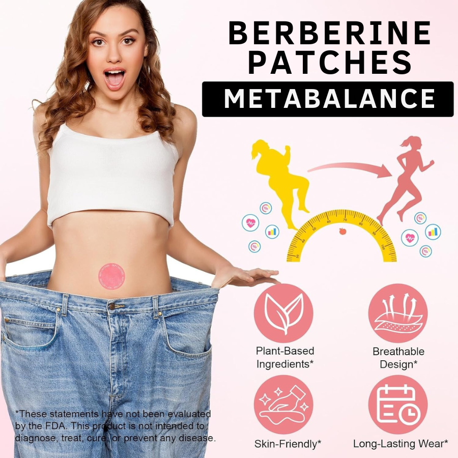 MetaBalance-tidsutløsende berberinplastre - bruk i 8 timer - Desfino