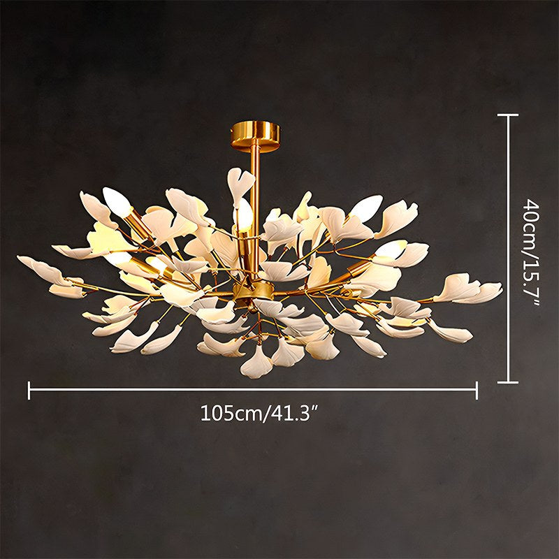 Ginkgo Chandelier-A for Bedroom Living Room | Desfino