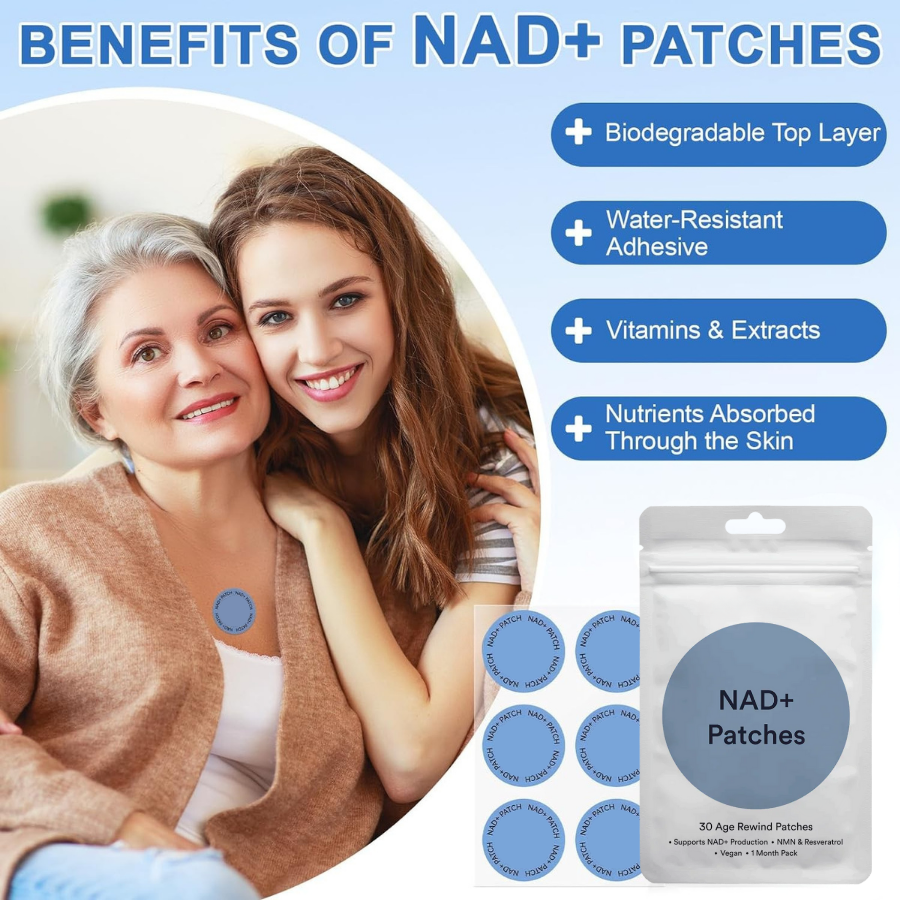 NAD+-plåster — stöd för energi och anti-aging under lugna nätter - Desfino