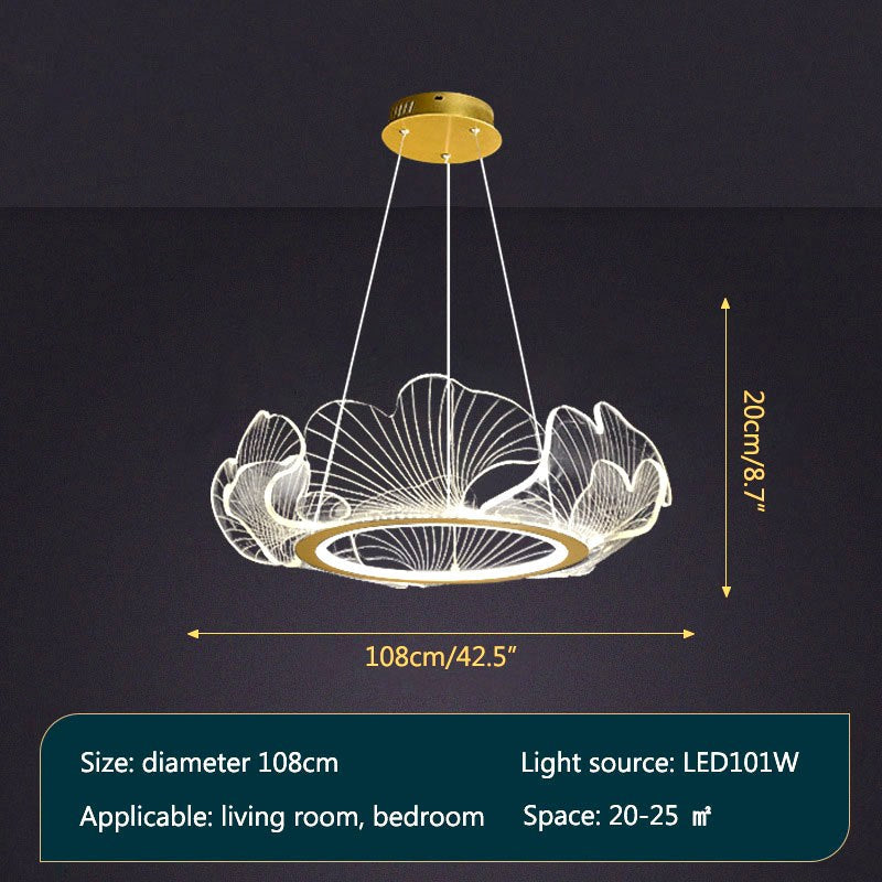 Ginkgo Leaf Chandelier for Living Room | Desfino