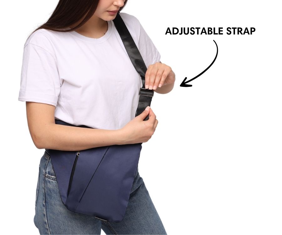 Slim Anti-Theft Travel Bag — Front Carry, Hidden Zippers, Storage - Desfino