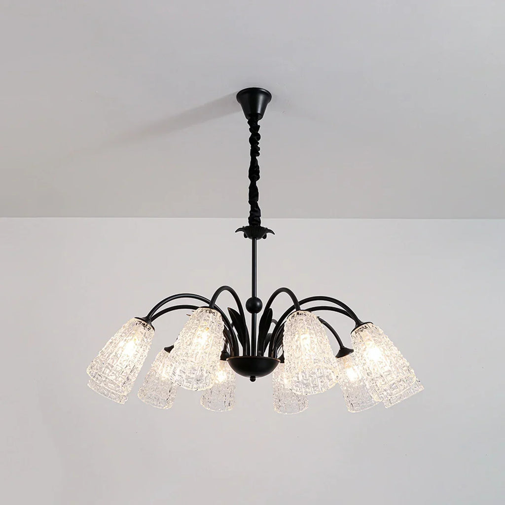 American Retro Iron Glass Chandelier | Desfino