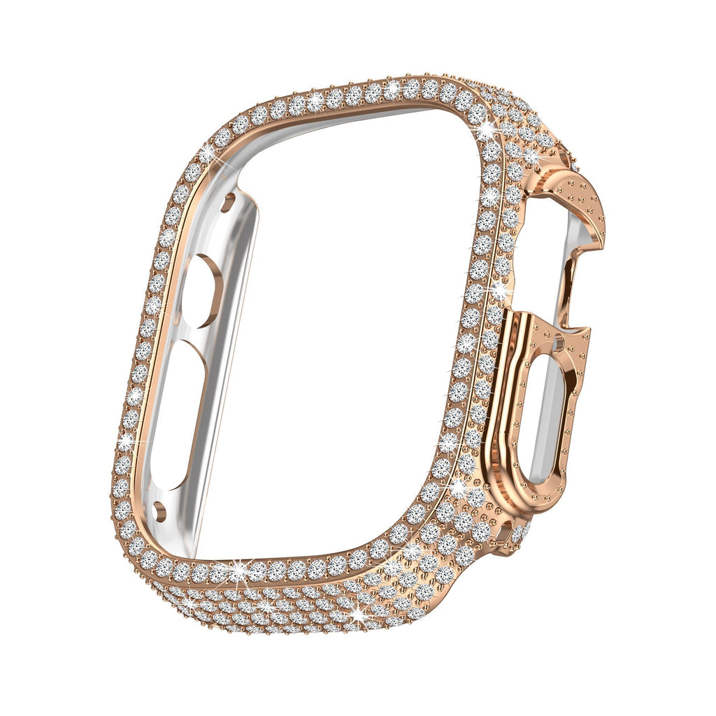 LuxeGuard Apple-Watch-Gehäuse mit Rundumschutz und Displayschutz — Diamant-Finish - Desfino