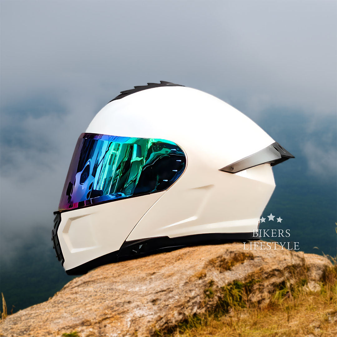 Cască modulară de motocicletă ORZ cu lentilă dublă — DOT/ECE, interior lavabil - Desfino