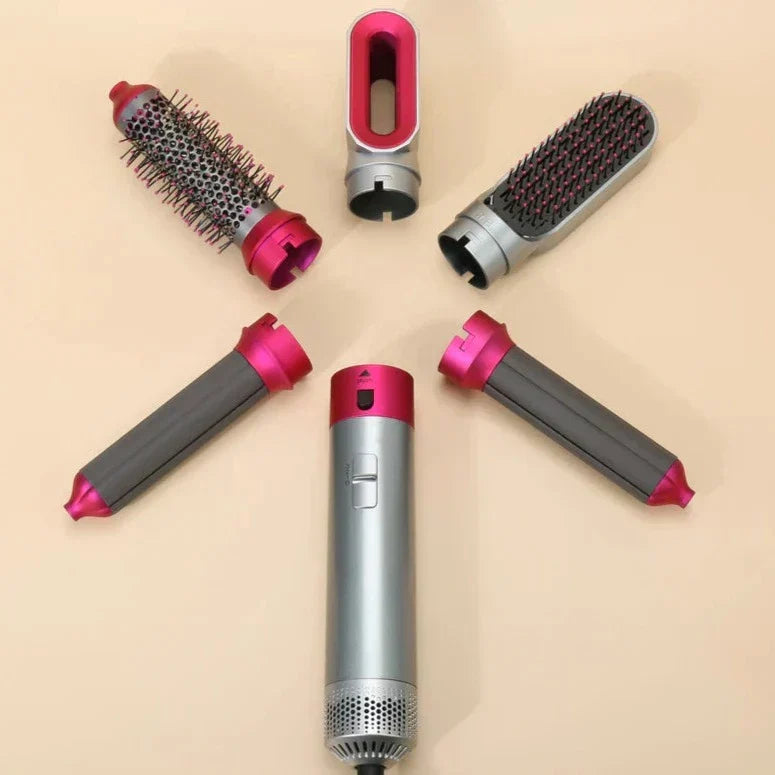 Lunera 5-in-1 Hair Styler — Coanda Auto Curler, Dryer & Flat Brush | Desfino