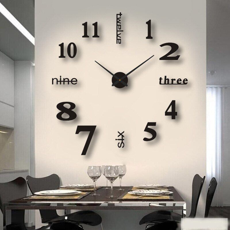AstraLume PulseWall doe-het-zelf-wandklok - Aanpasbare cijferindeling - Desfino