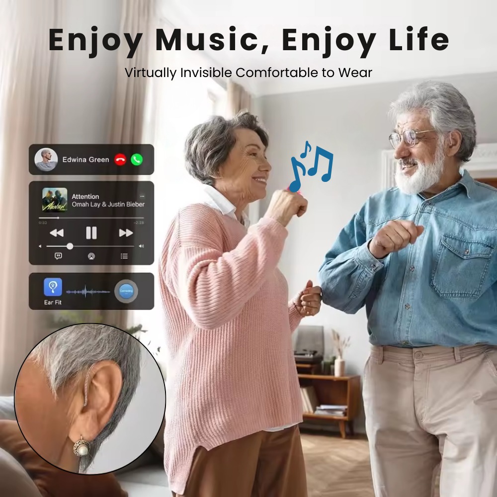 Vero Wiederaufladbares Hörgerät hinter dem Ohr — Bluetooth, Geräuschunterdrückung, 25 Stunden - Desfino