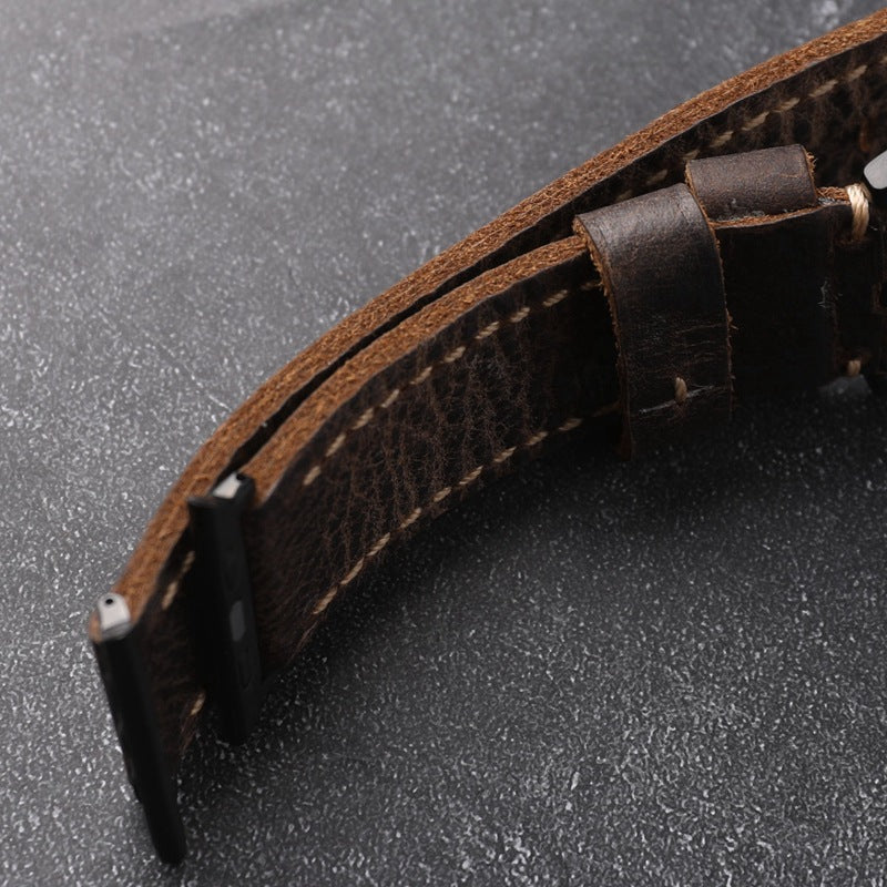 Bracelete para Apple Watch — Couro de bovino de primeira qualidade, fivela de aço inoxidável - Desfino