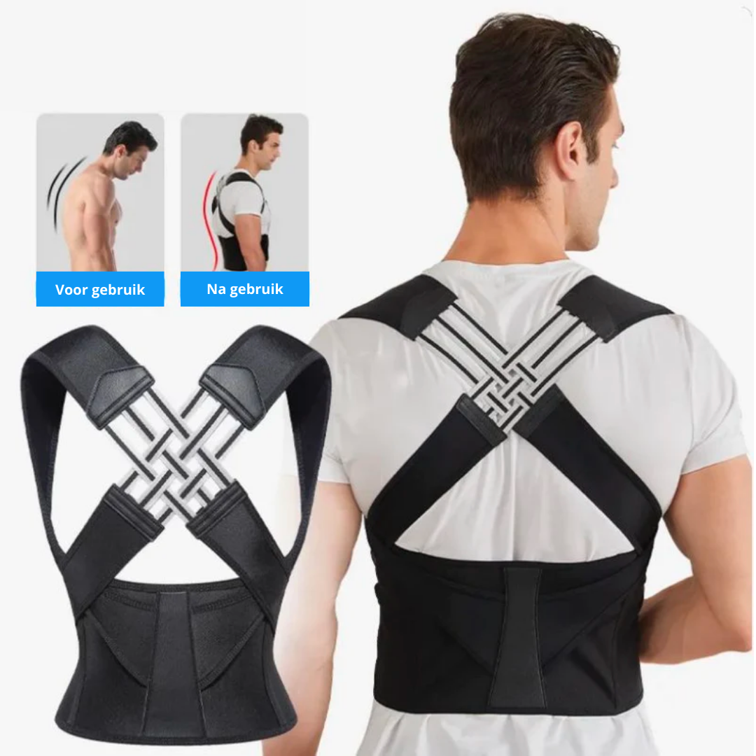 Korektor držení těla SpineEase Pro — opora krku, ramen a zad - Desfino