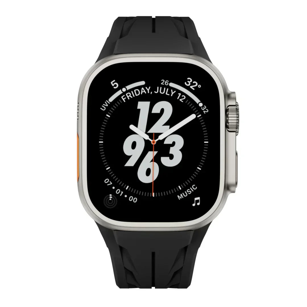 Αθλητικό λουράκι Apple Watch από καουτσούκ FKM Liora — Διαπνέον, πεταλούδα-κούμπωμα - Desfino