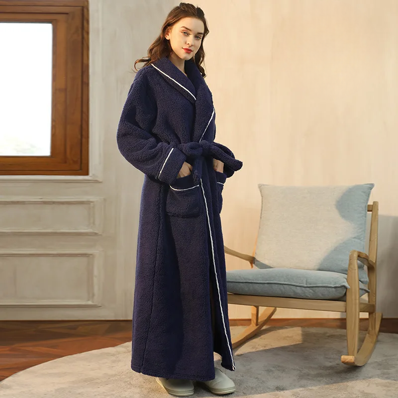 Robe de inverno CozyFlannel — Flanela macia, com cinto e gola de abas - Desfino