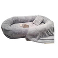 PawMingle Duo Lounge Bed — Shared Dog and Human Snuggle Bed - Desfino