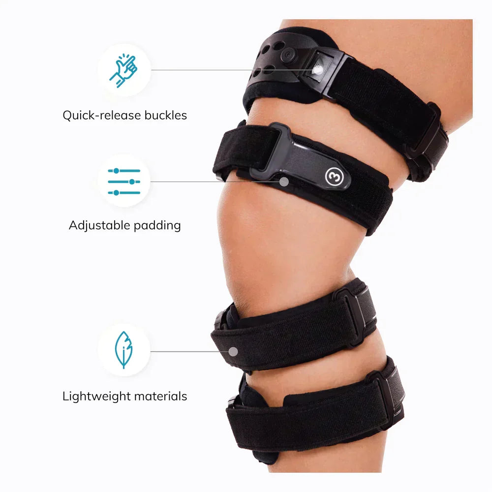 Joelheira descarregadora NovaGuard — suporte medial-lateral - Desfino