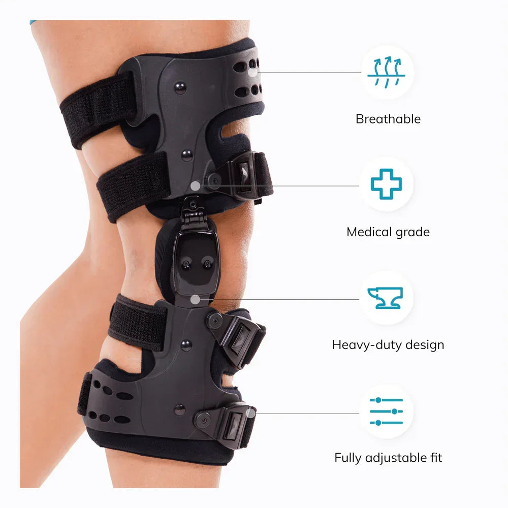 Joelheira descarregadora NovaGuard — suporte medial-lateral - Desfino