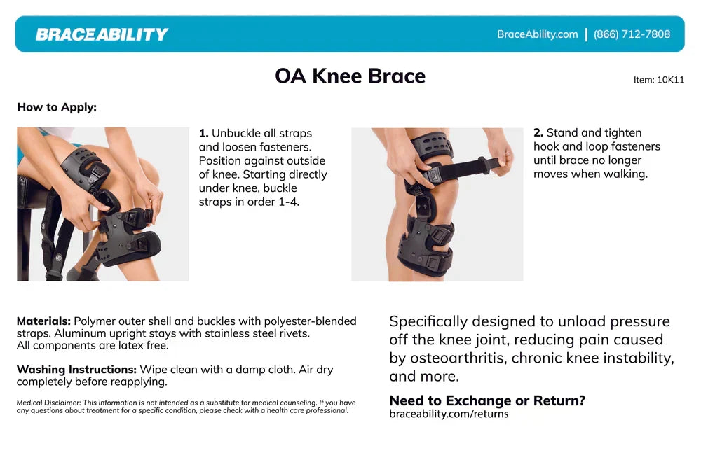 ArthroEase Adjustable Knee Unloader Brace — Medial-Lateral, Universal Fit - Desfino