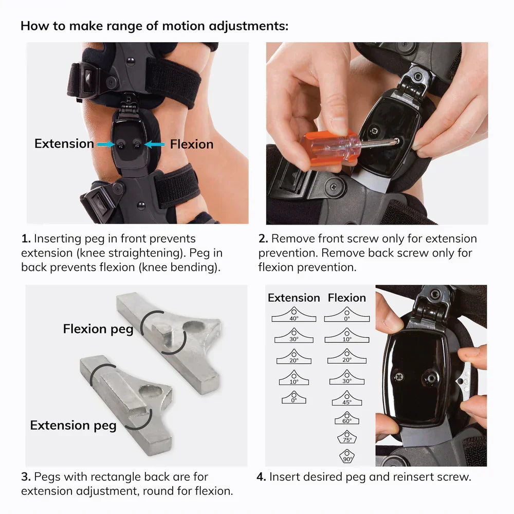 ArthroEase Adjustable Knee Unloader Brace — Medial-Lateral, Universal Fit - Desfino