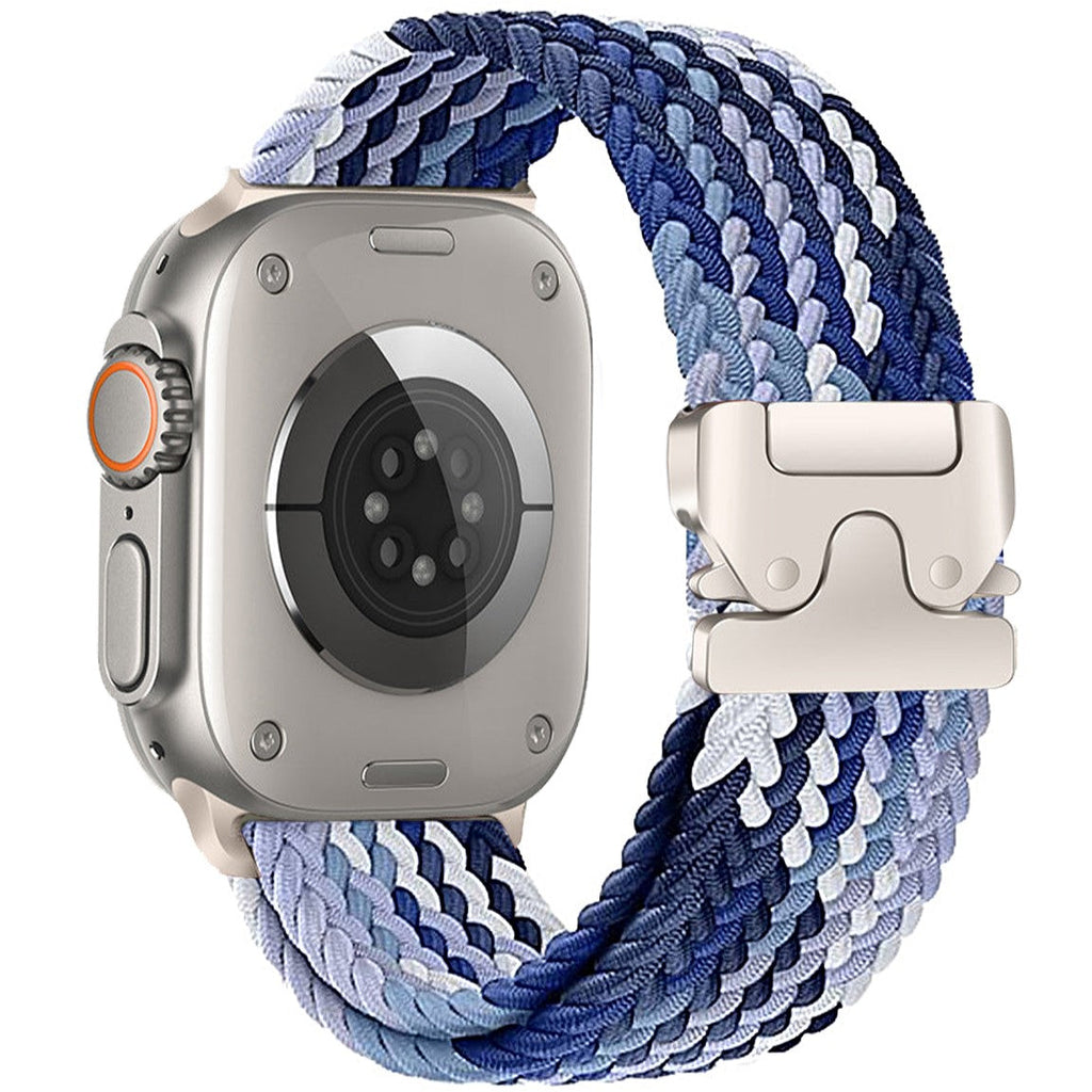 Bracelet tressé en nylon pour Apple Watch — boucle parachute à fermeture rapide