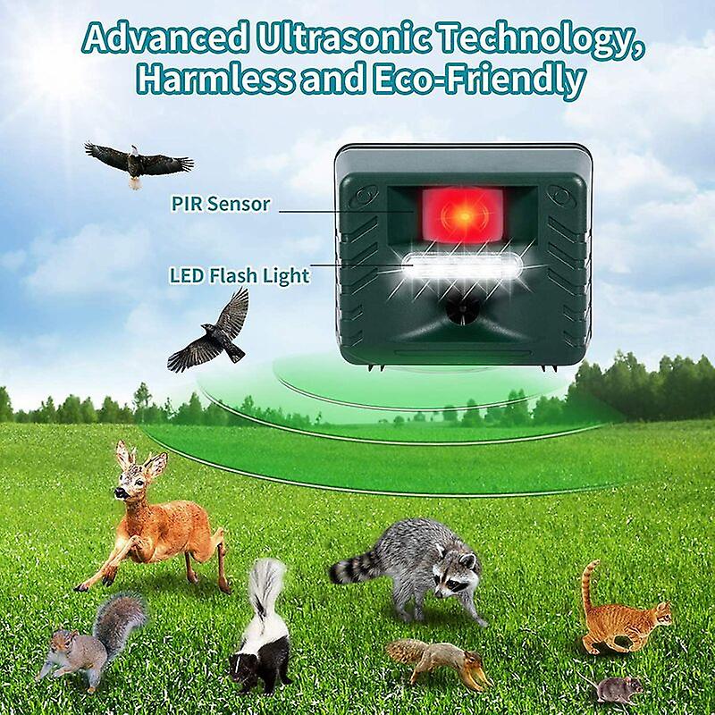 Répulsif solaire ultrasonique contre les piverts — lutte contre les oiseaux sans produits chimiques - Desfino