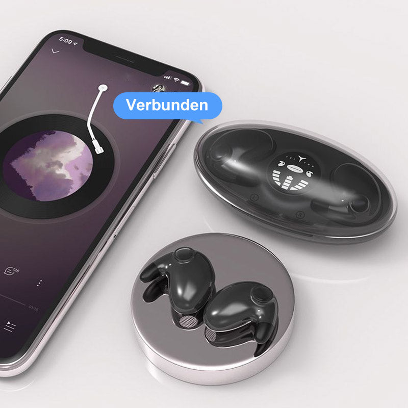 Invisible Sleep Wireless Earbuds — IPX5 Waterproof, Ergonomic Low-Profile Design