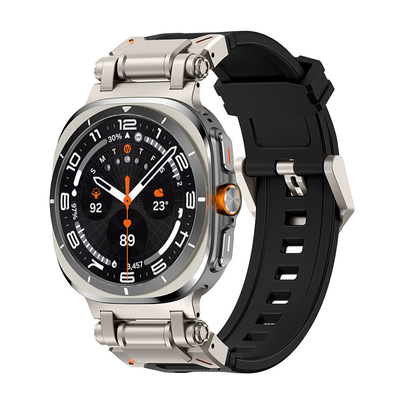 Navigator FKM-armband - Samsung Watch Ultra 47 mm, 140–230 mm, stiftspänne - Desfino