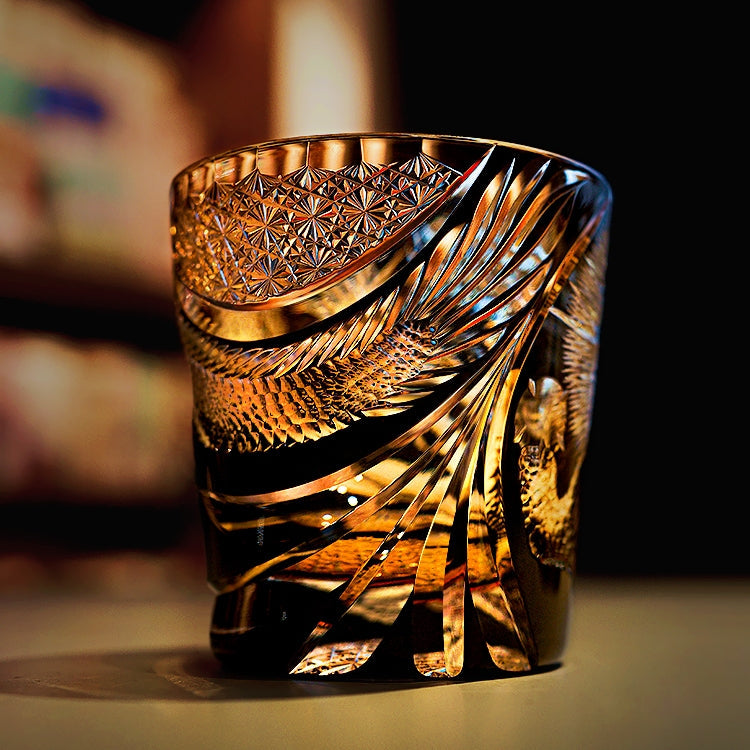 Takumi Soaring Dragon-whiskyglas — håndlavet krystalbund, gaveæske - Desfino