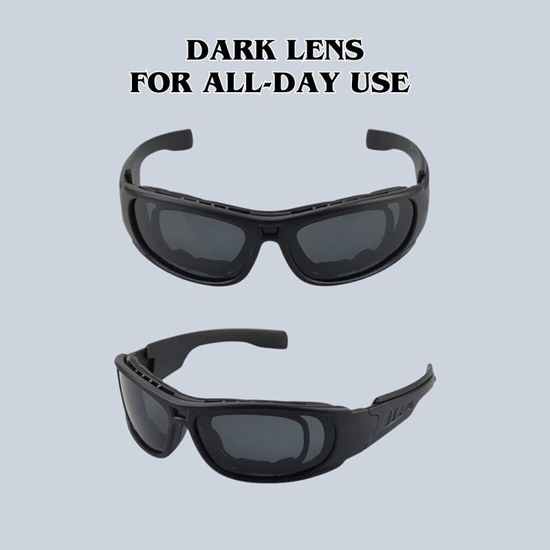 VoltRider-Motorradsonnenbrille — polarisierte, umlaufende UV400-Gläser | Desfino
